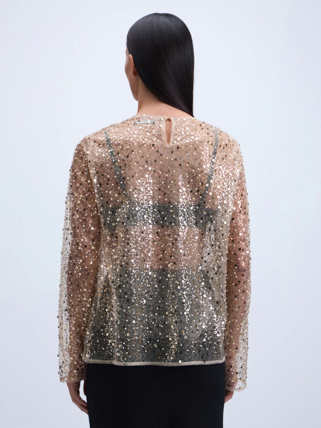 Лонгслив с декоративными бусинами / Zarina  фото 5