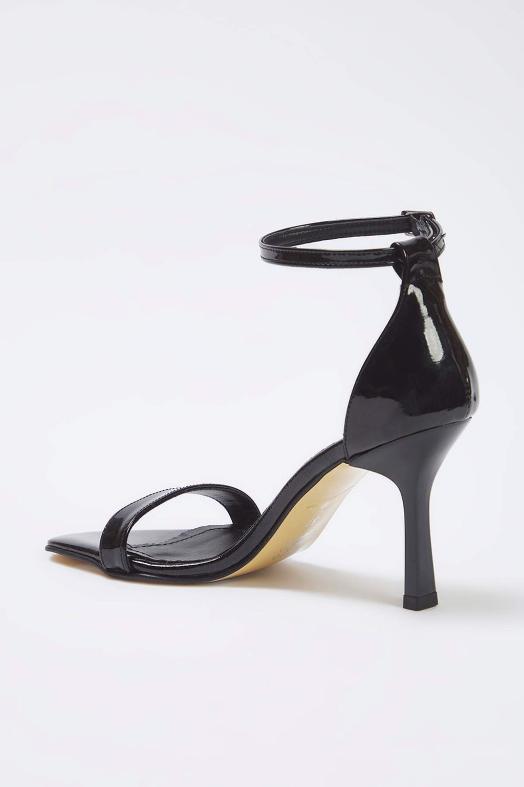 Siyah Bilekten Baglamal? Kad?n 10 cm Ince Topuklu Ayakkab? TAKSS25TO00097