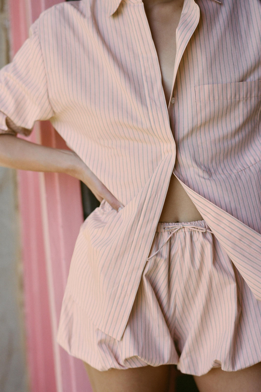 STRIPED CULOTTES SHORTS - Zara фото 6