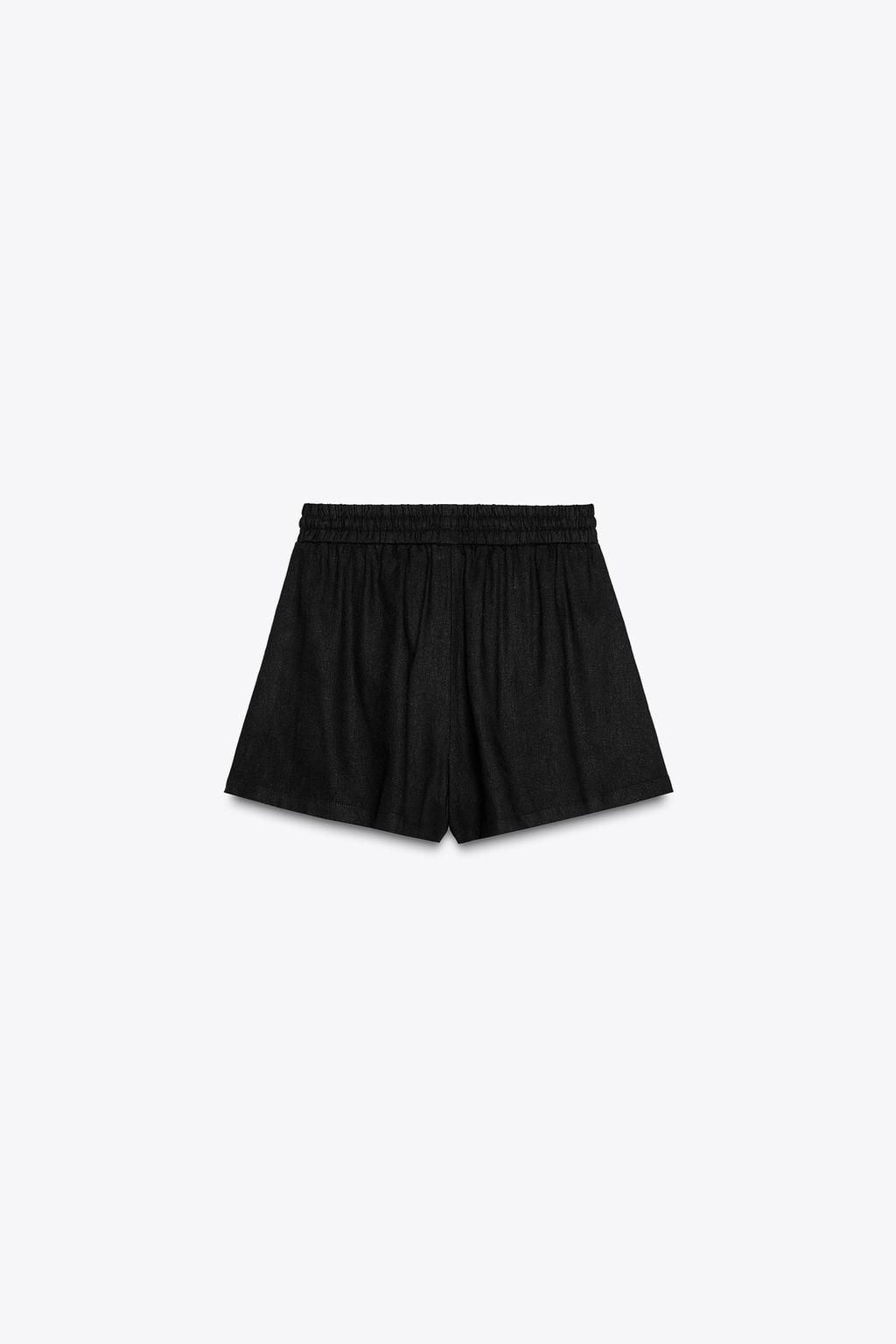 LINEN BLEND BOXER BERMUDA SHORTS - Zara фото 13
