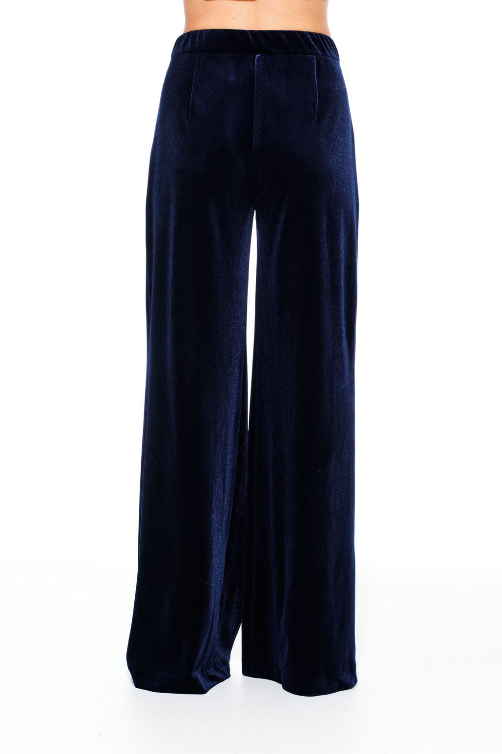 Брюки женские Elletto из бархата свободные синий  фото 3