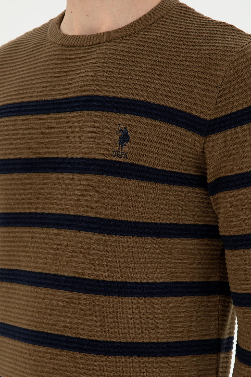 Мужской свитер цвета хаки Неожиданная скидка в корзине - U.s. polo assn фото 7