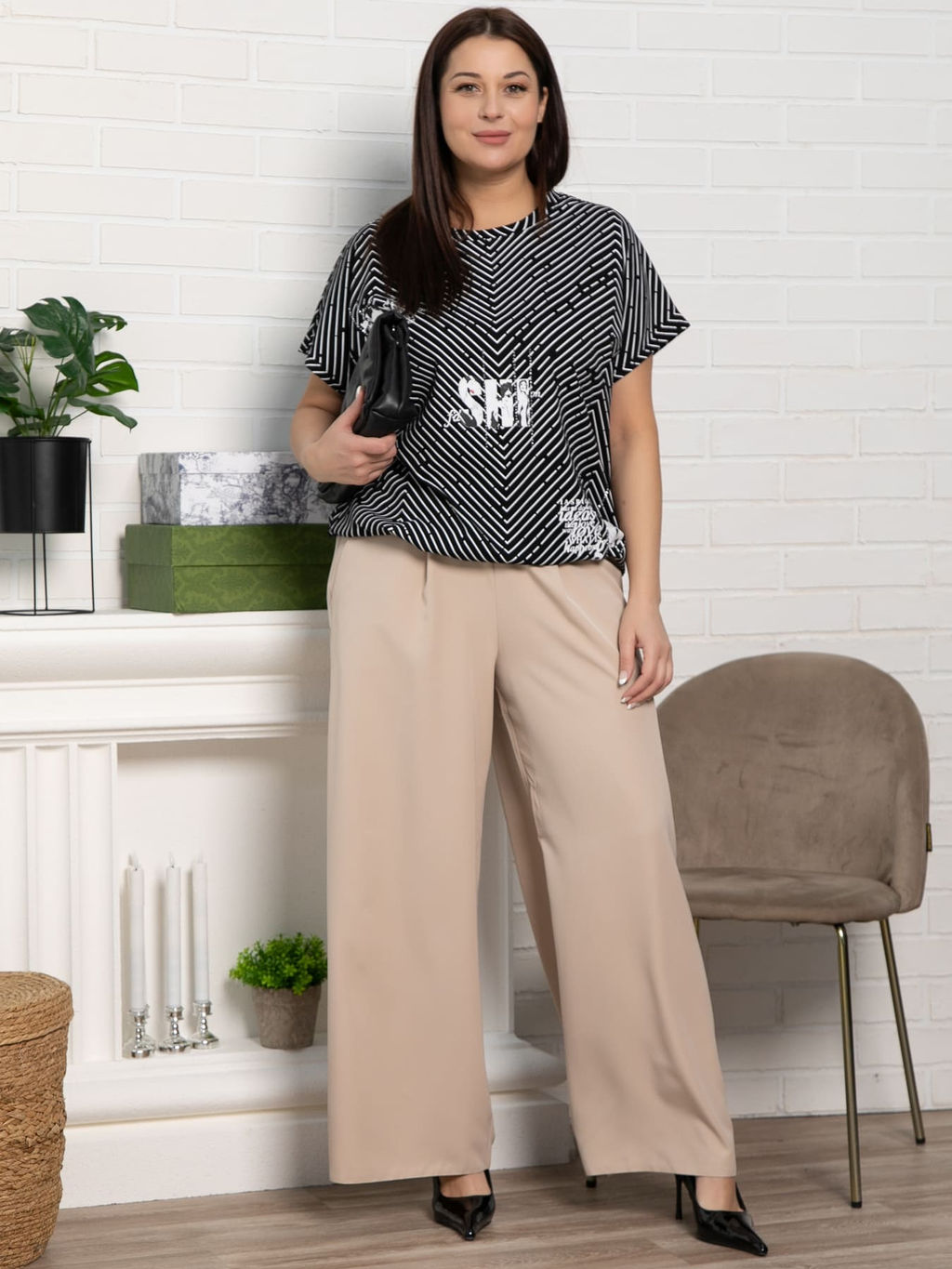 Блуза Ханна (черная) Б15461-20М