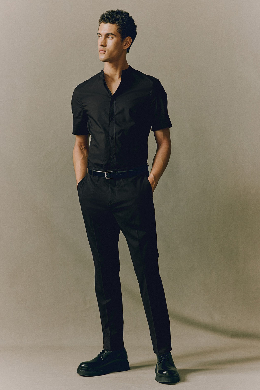 Camisa de algodon Muscle Fit - H&m фото 3