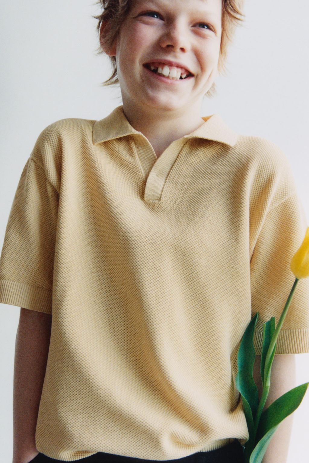 POLO PUNTO PIQU? / Amarillo claro - Zara фото 3