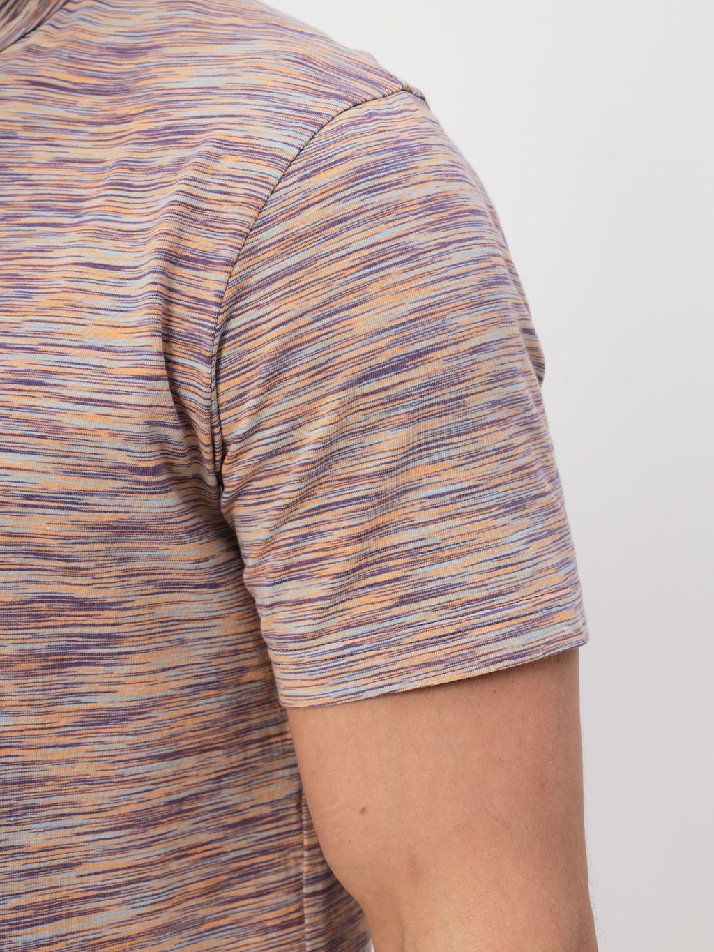 Джемпер мужской с воротником поло короткий рукав GREG G144-KM1246T-OR1040 (оранжевый)  фото 4