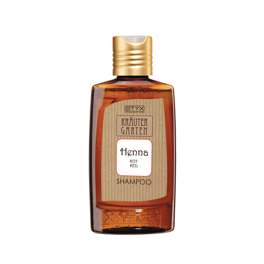 Укрепляющий шампунь ХЕННА КРАСНЫЙ для темных и теплых оттенков волос STYX, 200 мл