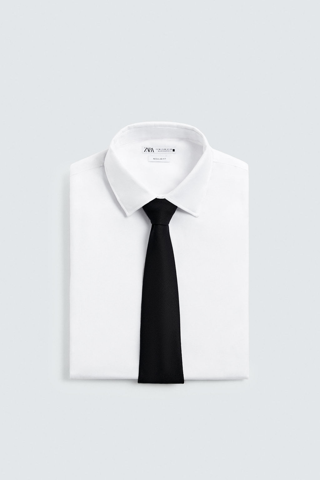 CORBATA ESTRUCTURA LANA / Negro - Zara фото 4
