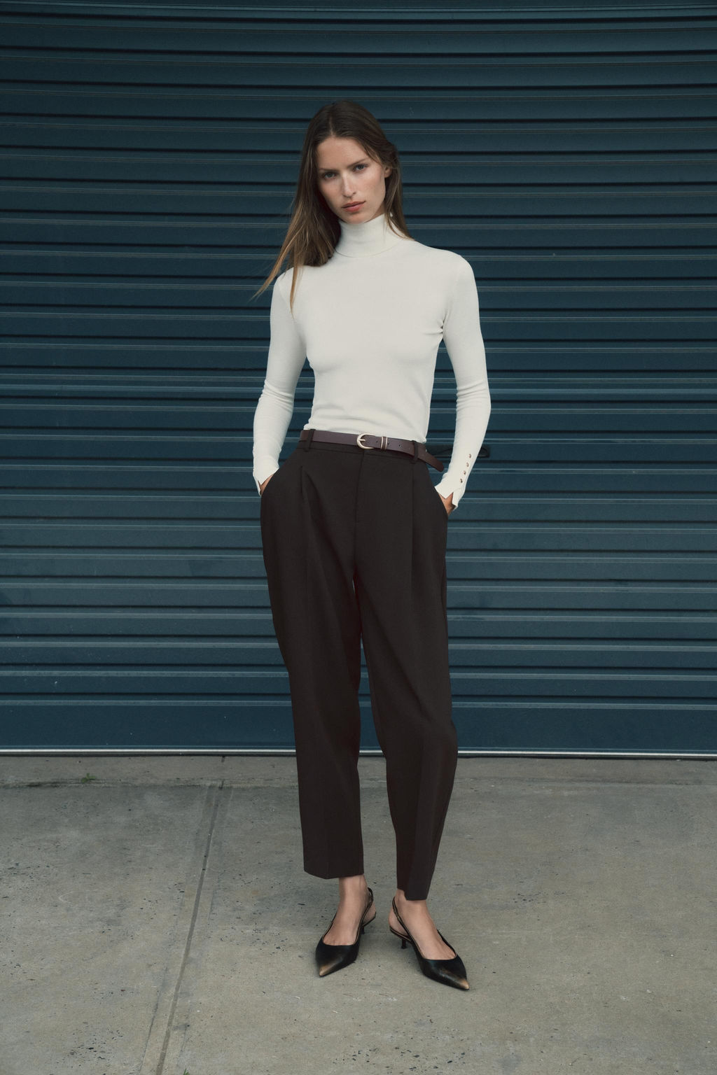JERSEY B?SICO PUNTO LISO / Crudo - Zara фото 6