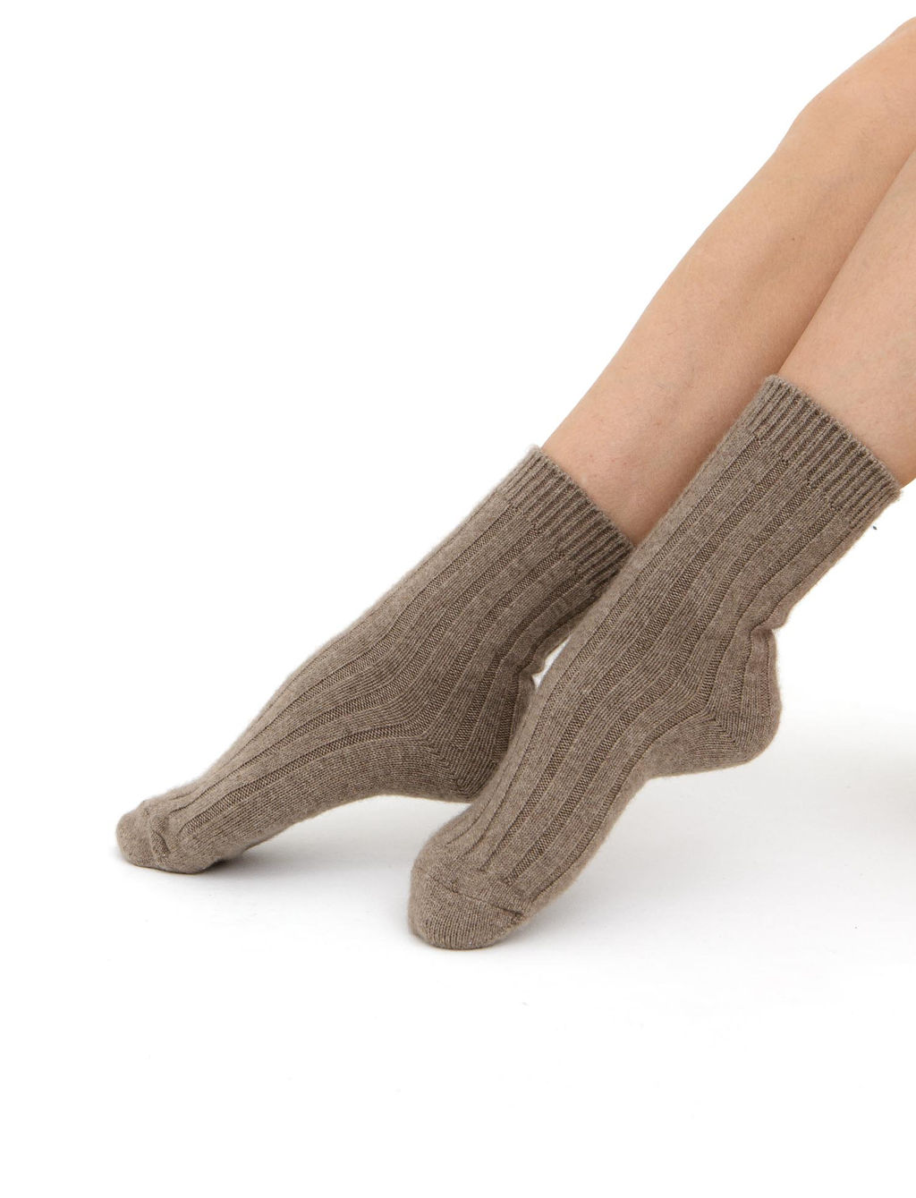 Носки из Монгольского кашемира PL капучино