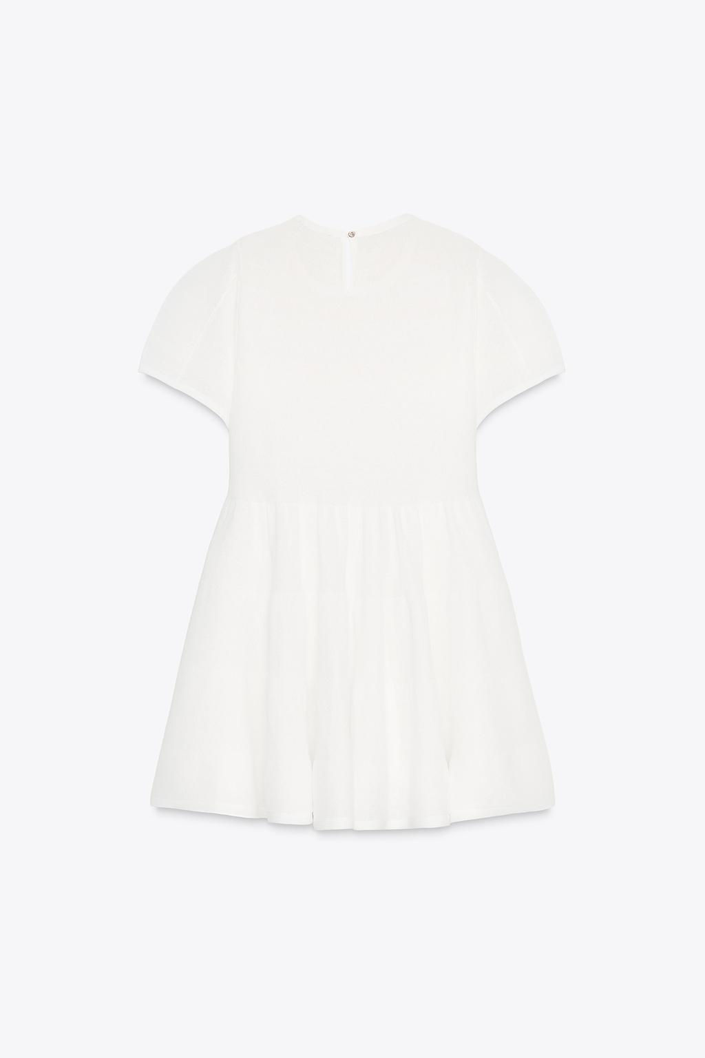 FINE KNIT SHORT PANEL DRESS - Zara фото 6