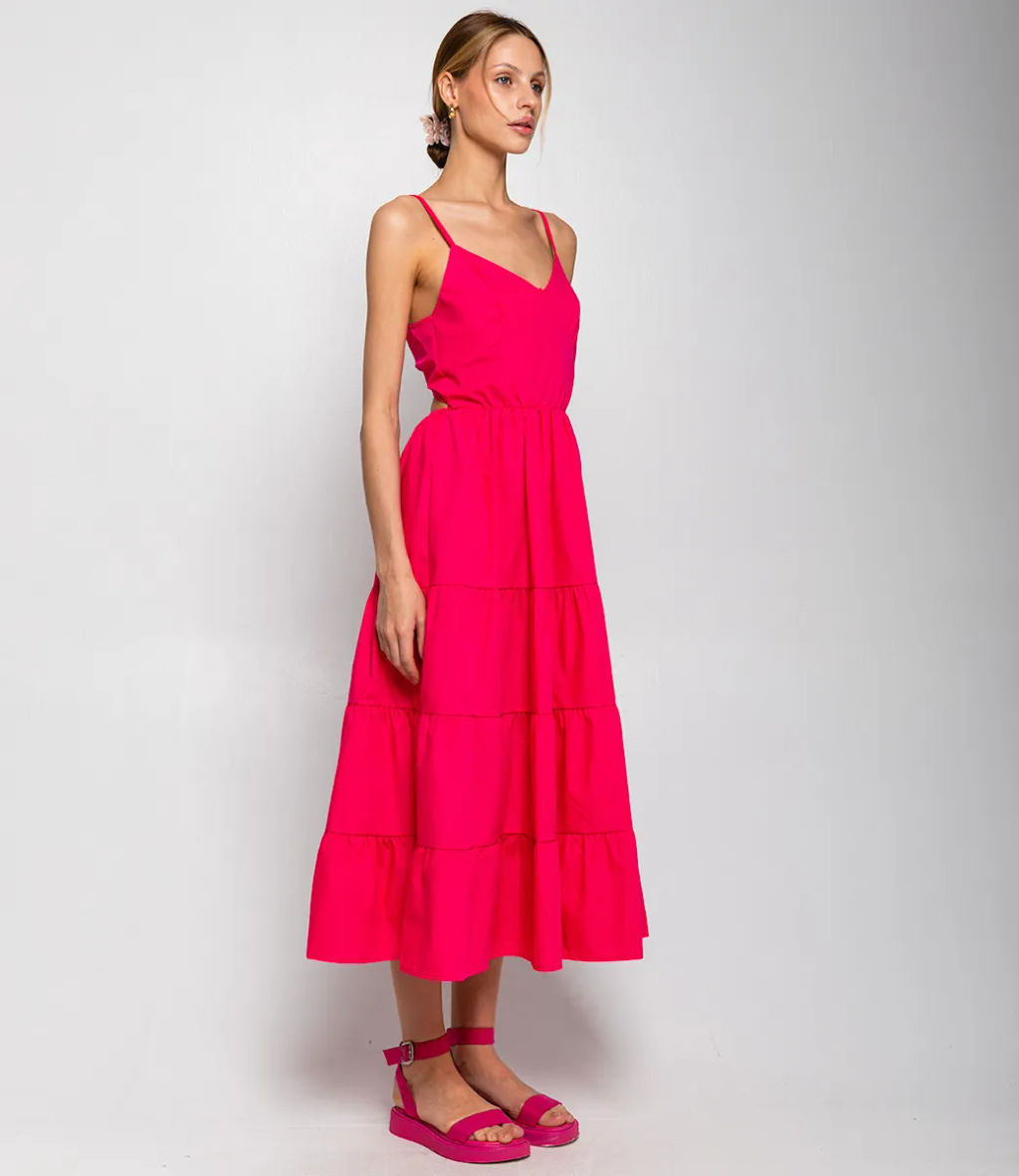 Сарафан #КТ1509, фуксия