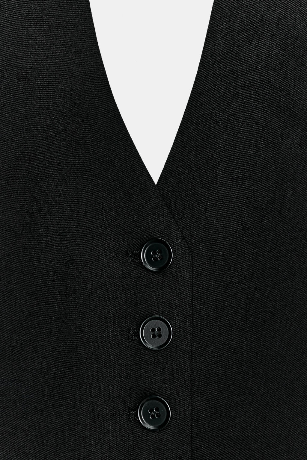 DETACHABLE TIE WAISTCOAT TOP - Zara фото 5