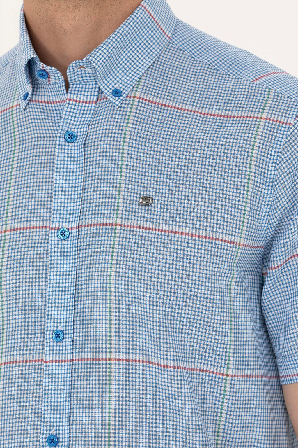 U. S. Polo Assn Мужская рубашка Saks с коротким рукавом - U.s. polo assn фото 14