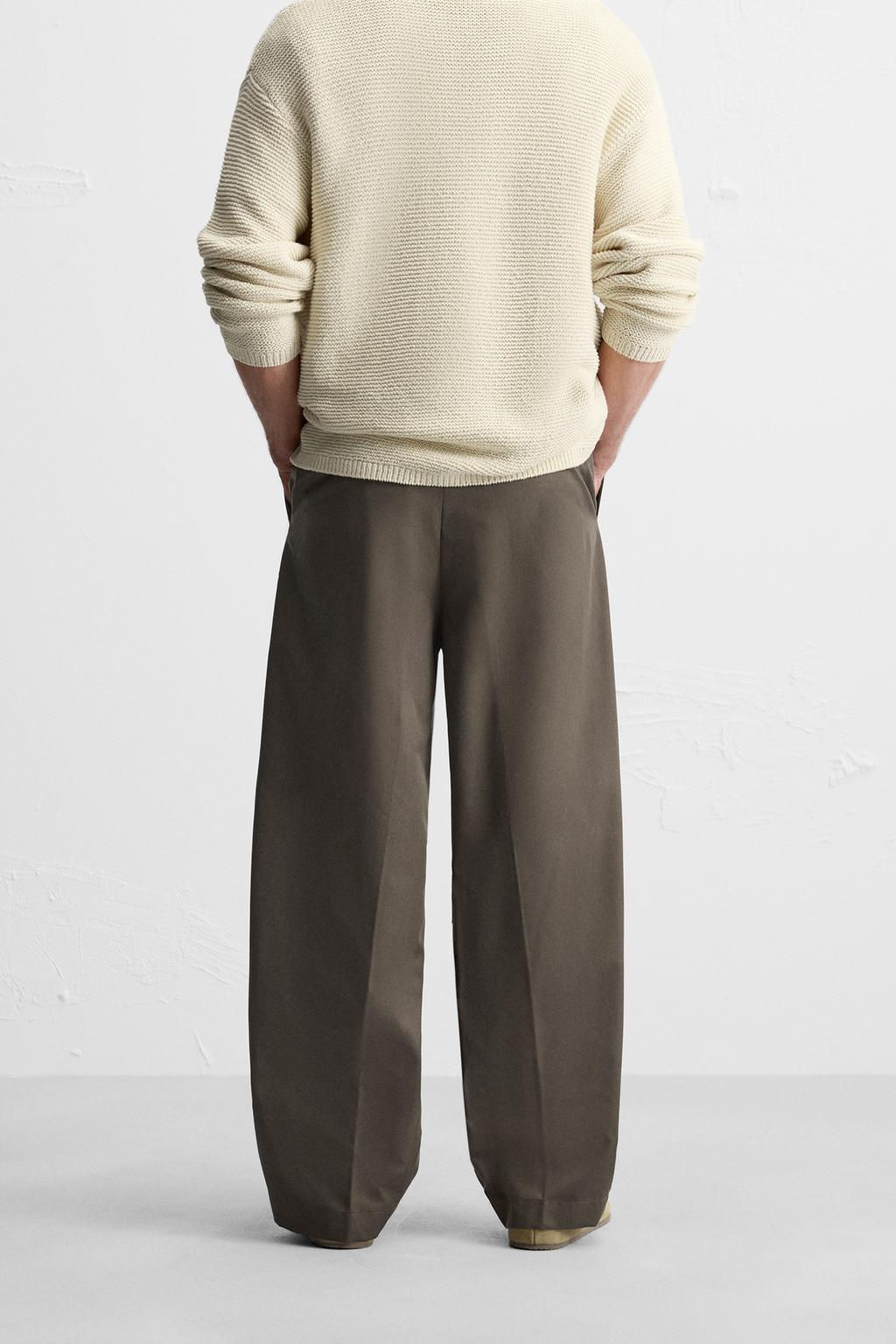 BELTED PLEATED TROUSERS - Zara фото 3