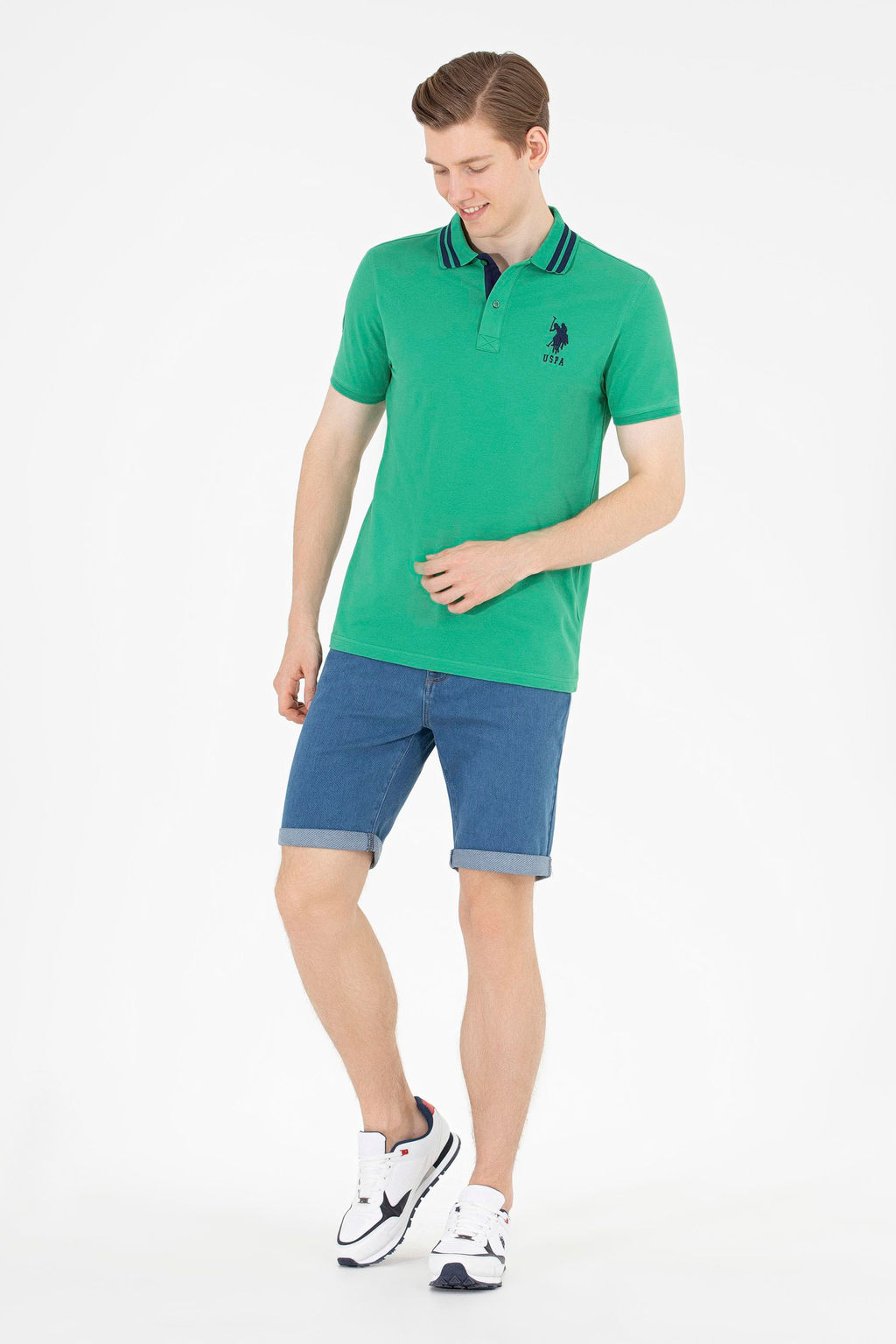 U. S. Polo Assn Мужские синие джинсовые шорты - U.s. polo assn фото 3