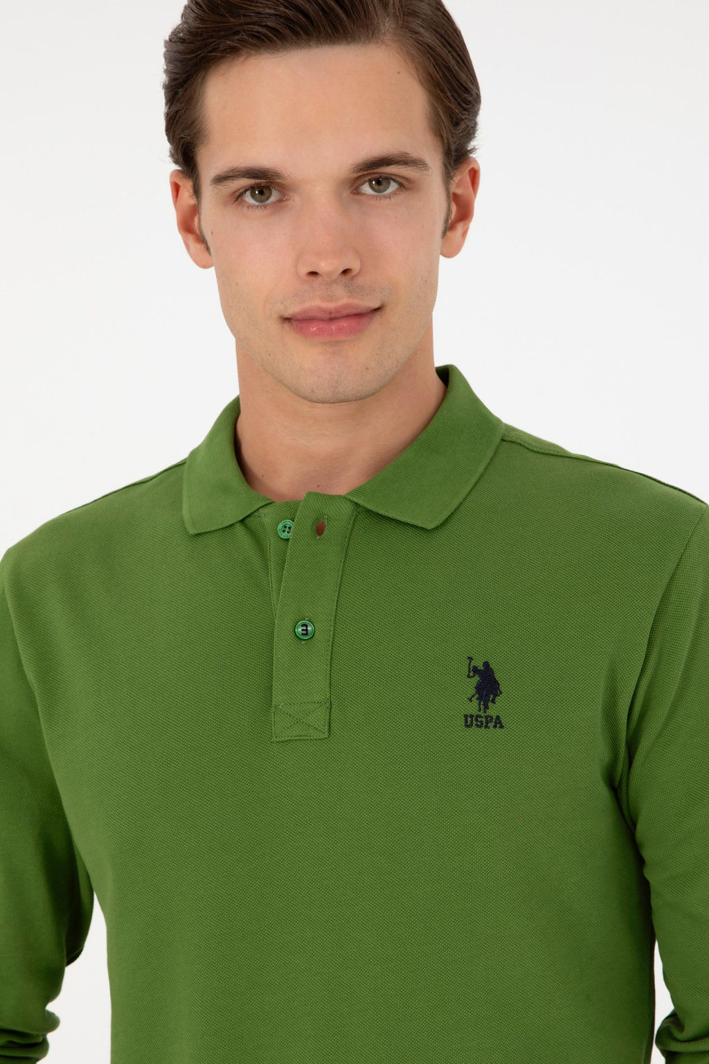 Мужской зеленый базовый свитшот Неожиданная скидка в корзине - U.s. polo assn фото 2