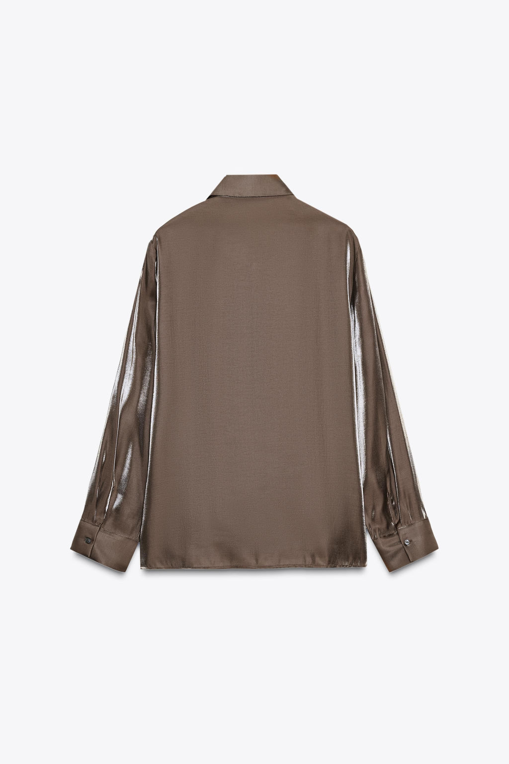 IRIDESCENT FLOWING SHIRT - Zara фото 6