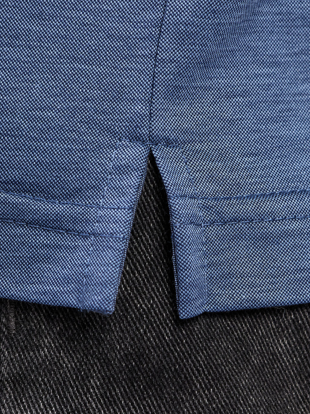 Джемпер мужской с воротником поло GREG G155-PM4-LT1638 (синий)  фото 4