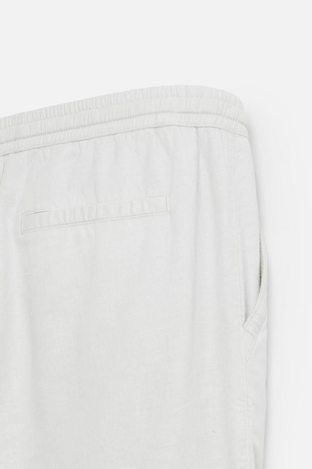 COTTON-LINEN RELAXED FIT TROUSERS - Zara фото 36