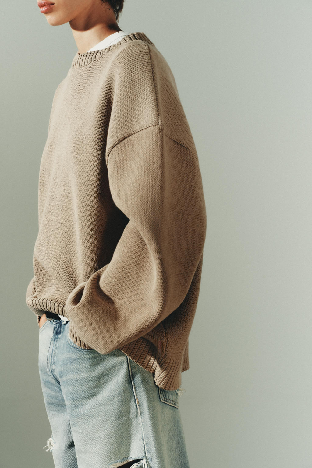 OVERSIZED KNIT SWEATER - Zara фото 5