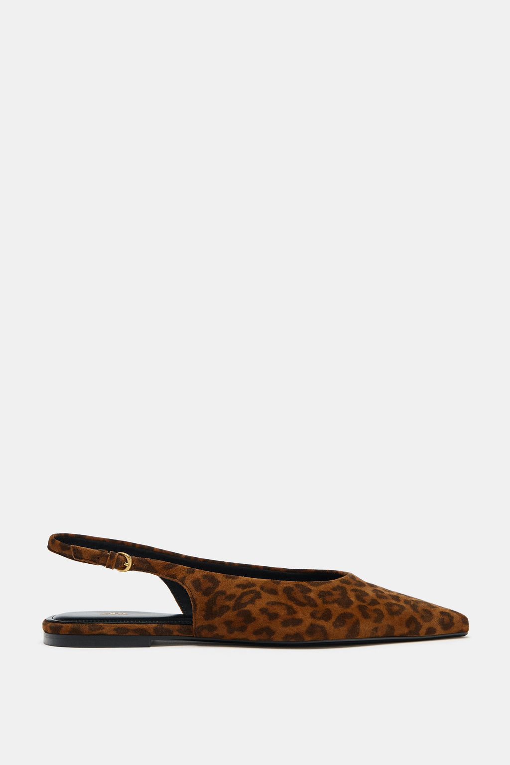 ANIMAL PRINT LEATHER SLINGBACK SHOES - Zara фото 3