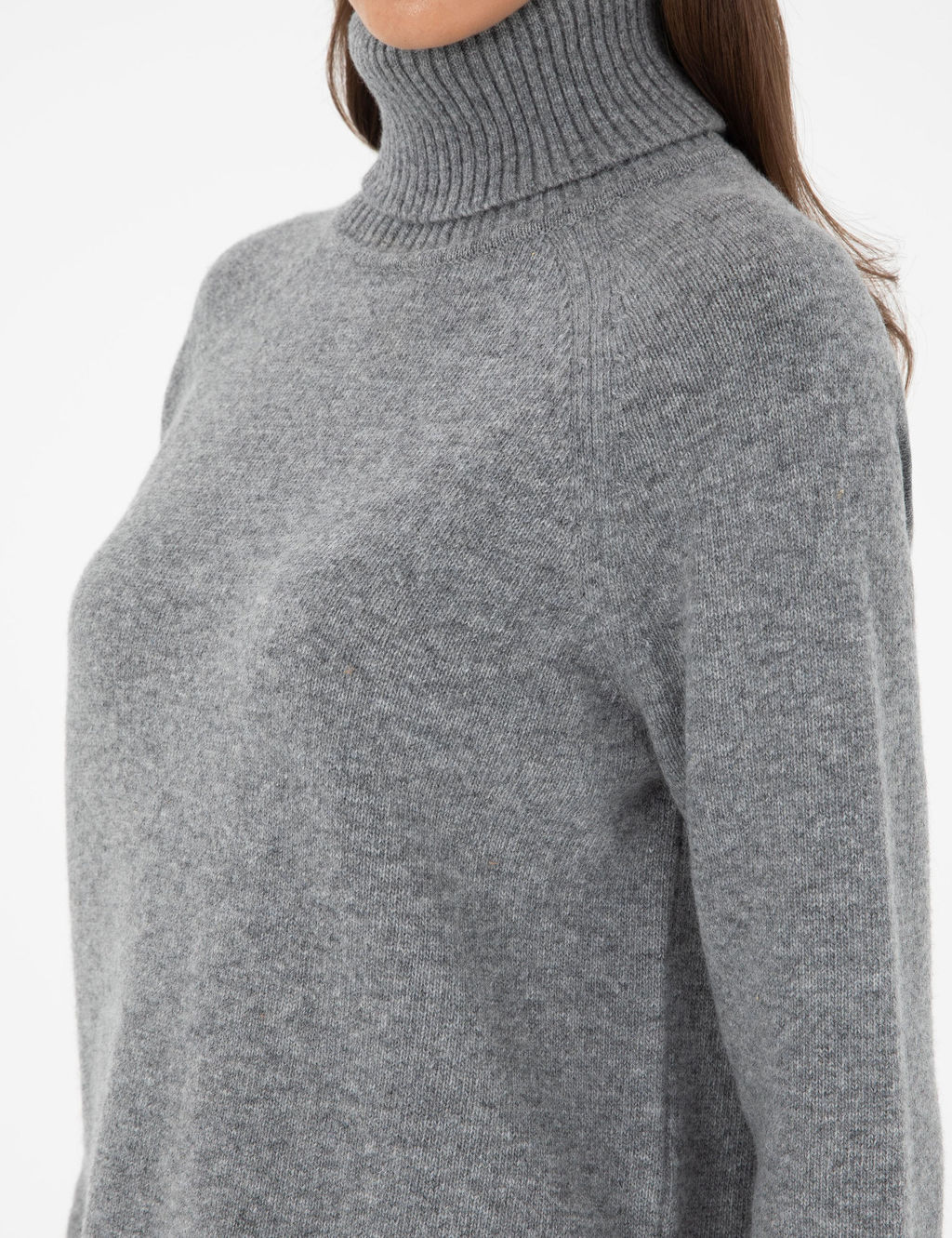 Серый меланжевый свитер классического кроя - Pierre cardin фото 7