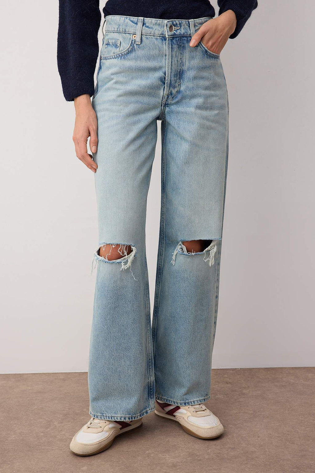 Mavi Y?rt?kl? Normal Bel Yeni Straight Jeans TWOAW26JE00191 - Trendyolmilla фото 3