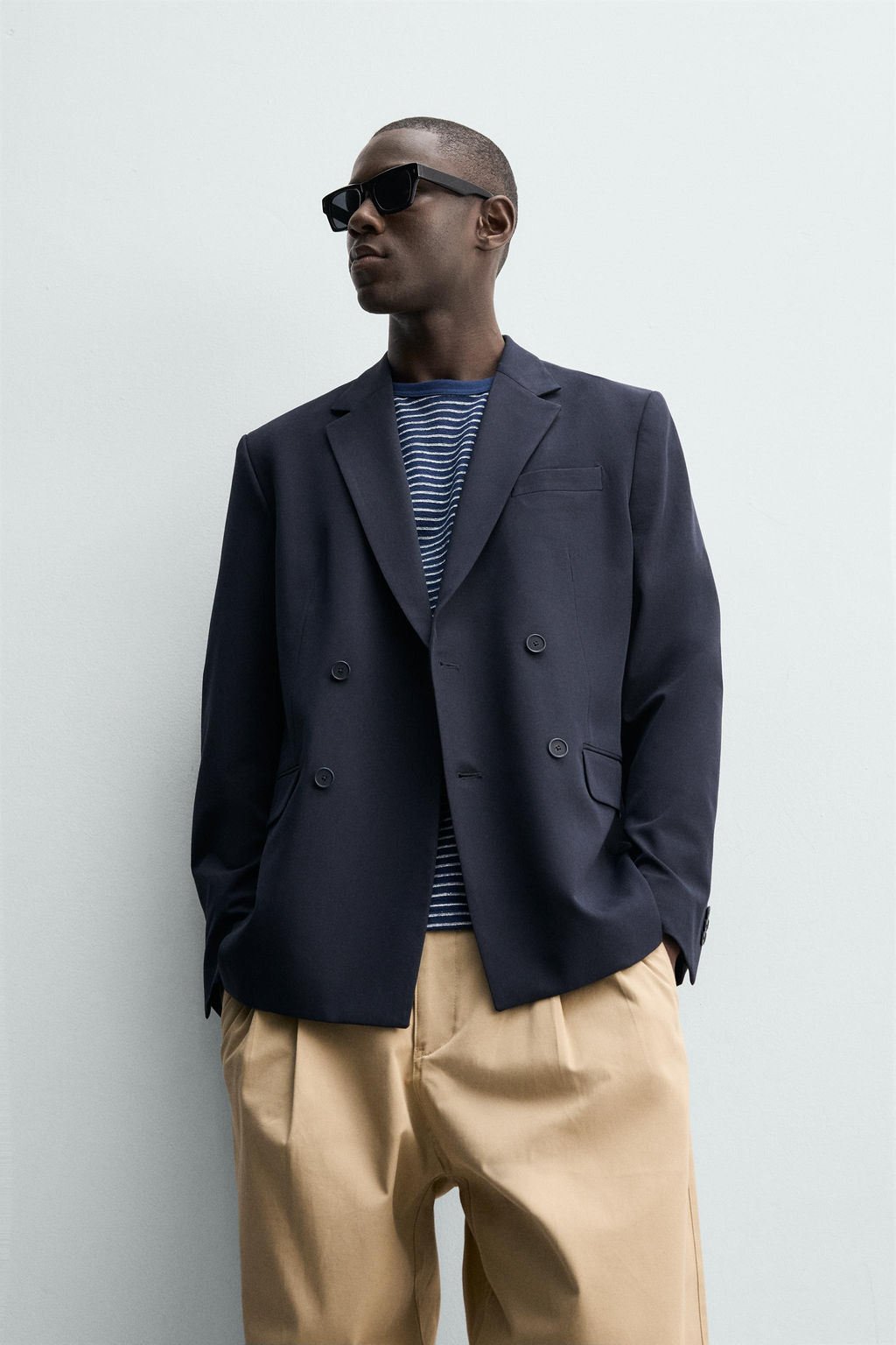 BLAZER CRUZADA CONFORT / Marino