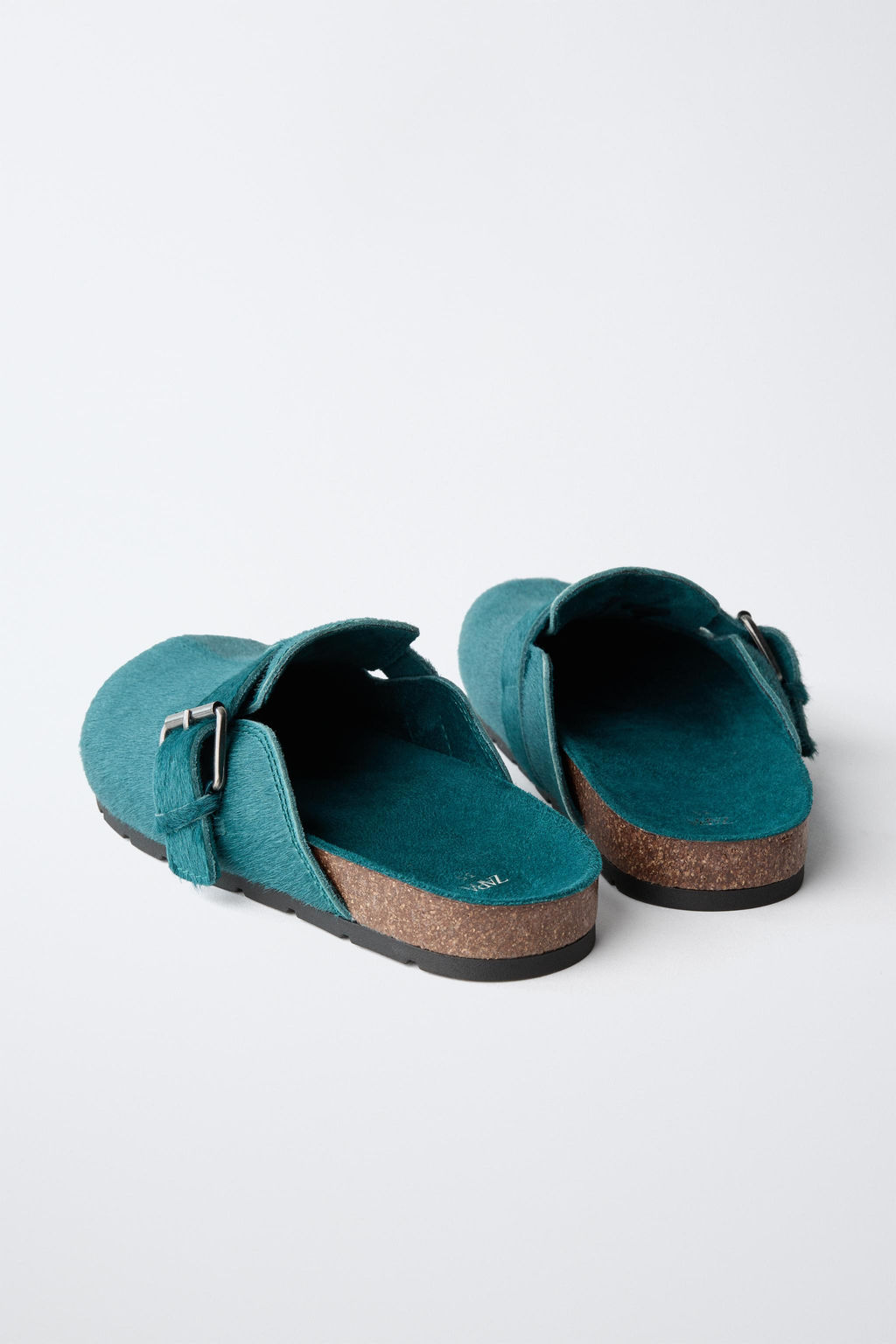 ZUECO HEBILLA PIEL / Verde - Zara фото 5