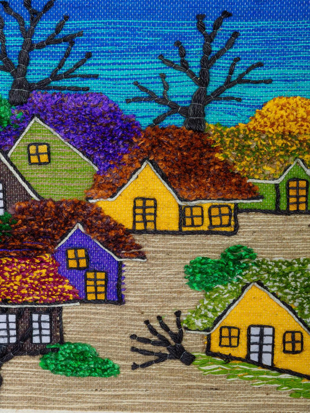 Гобелен (100*80) состав: джут, хлопок № Гб62 - Ганг фото 4