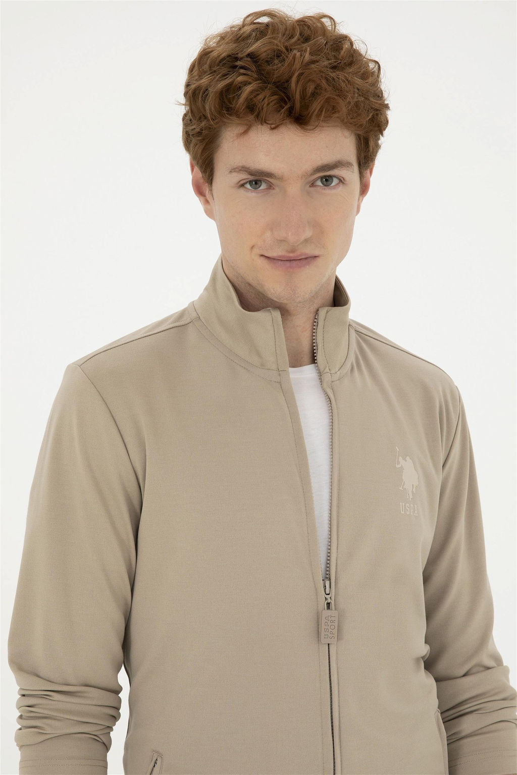 Мужской вязаный кардиган светло-хаки Неожиданная скидка в корзине - U.s. polo assn фото 2