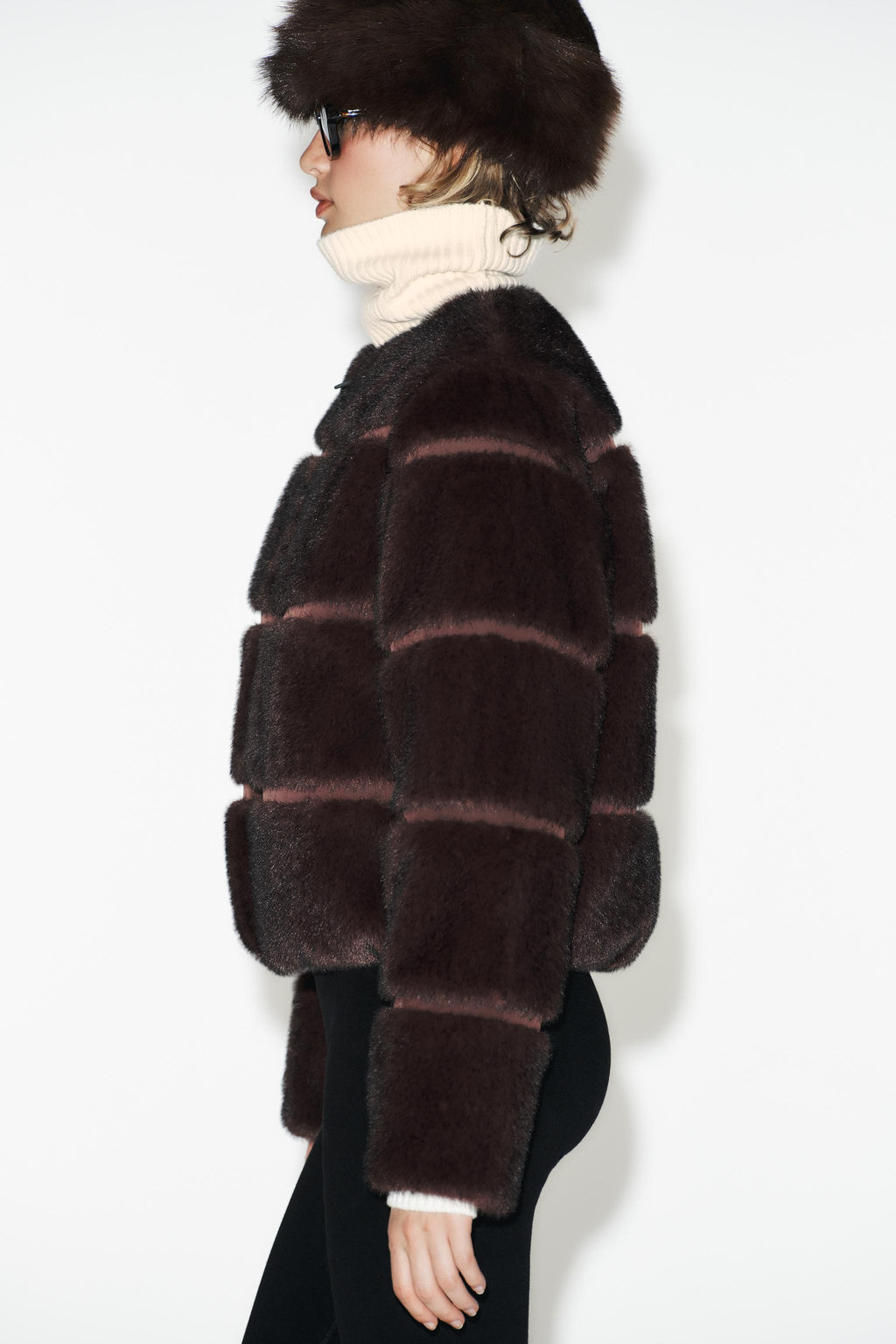 SHORT FAUX FUR COAT HEIQ XREFLEX SKI COLLECTION