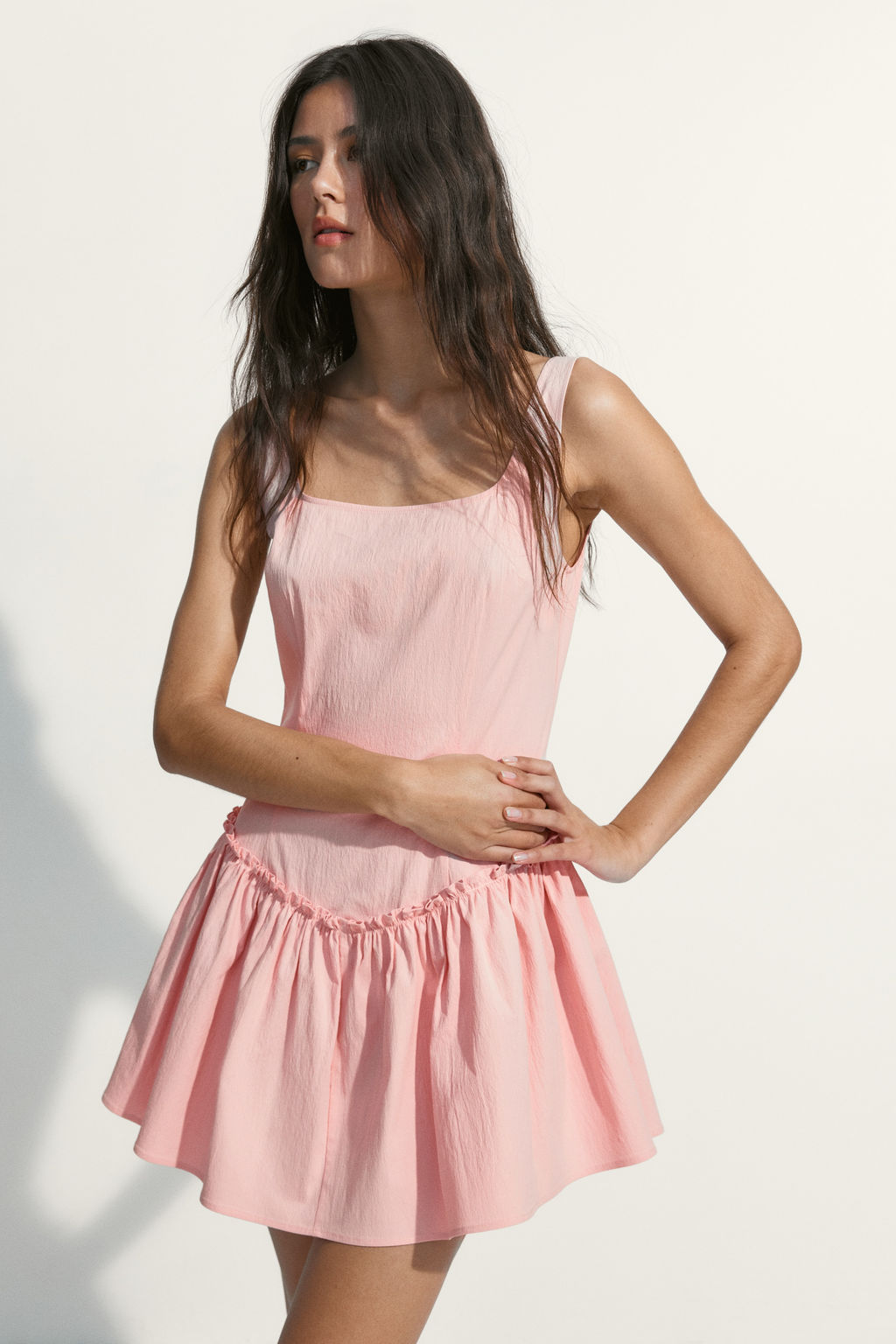 Flared-skirt cr?pe dress - H&m фото 4
