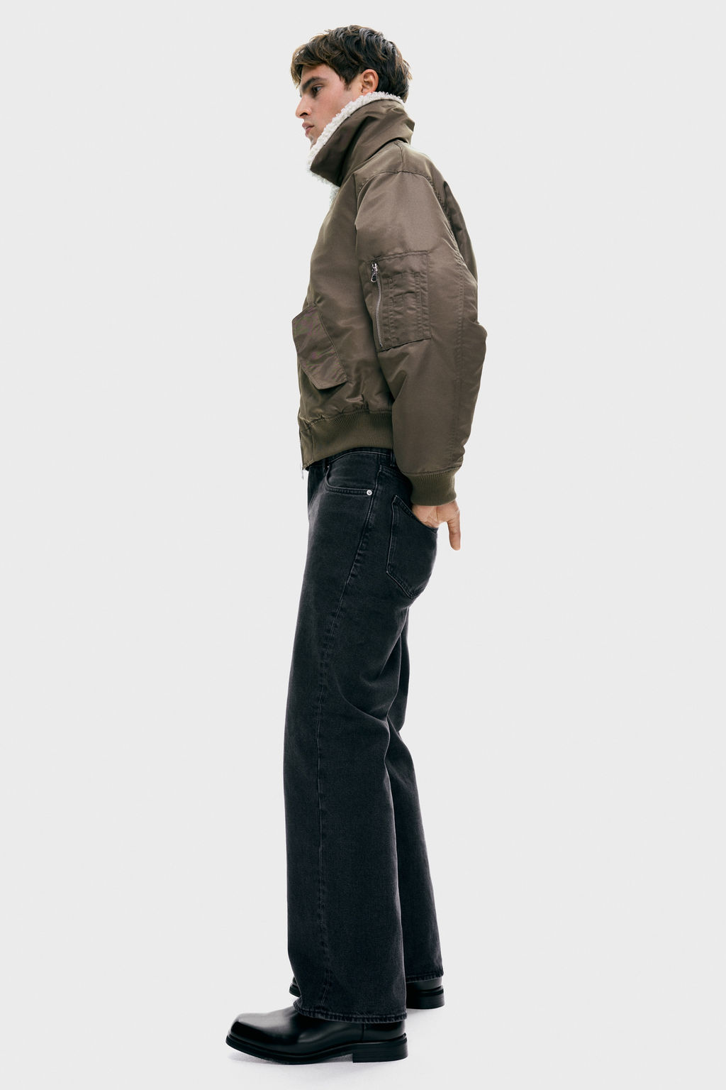 Cazadora bomber de nailon Loose Fit - H&m фото 6