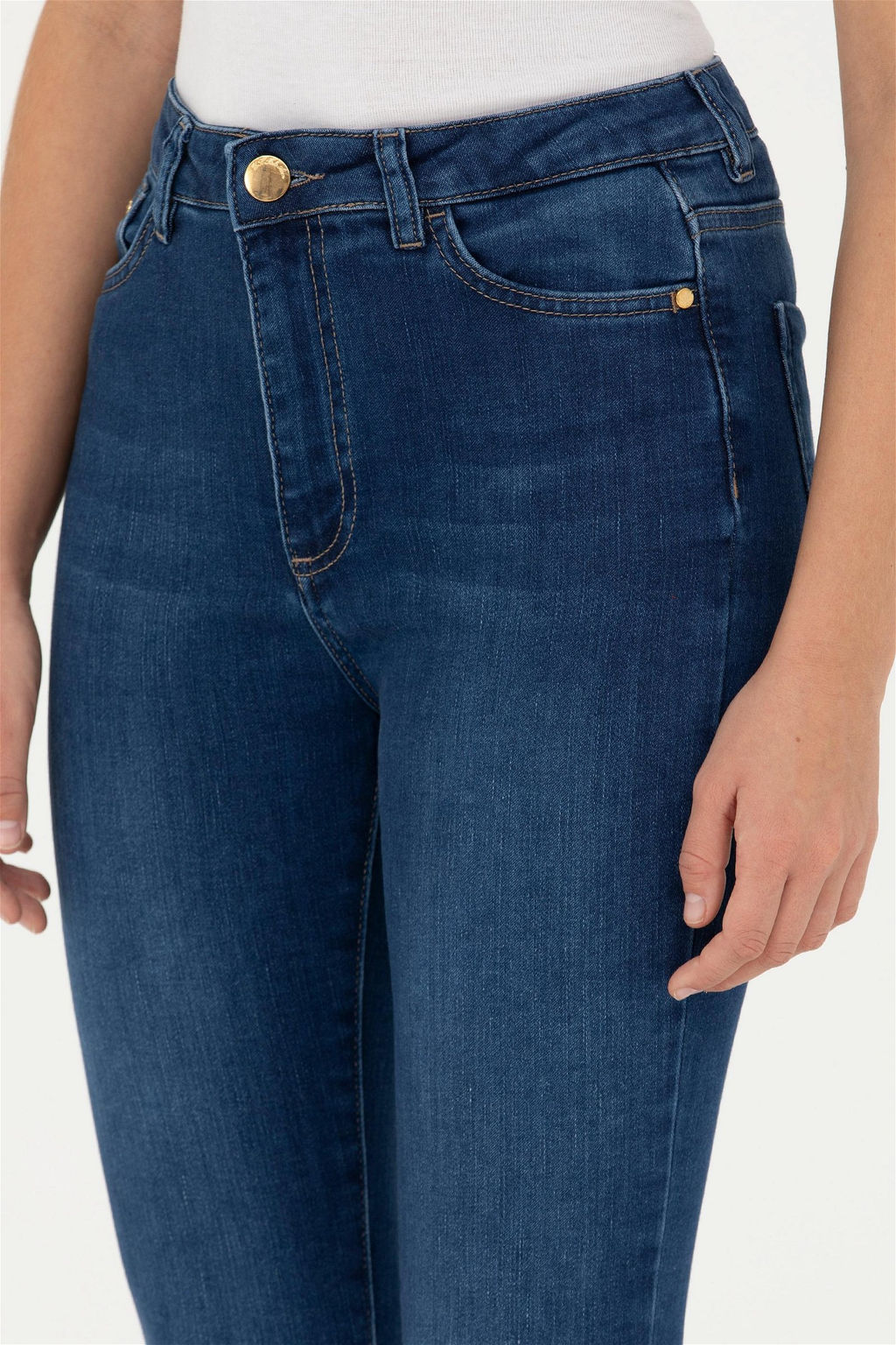 Женские темно-синие джинсовые брюки Неожиданная скидка в корзине - U.s. polo assn фото 5