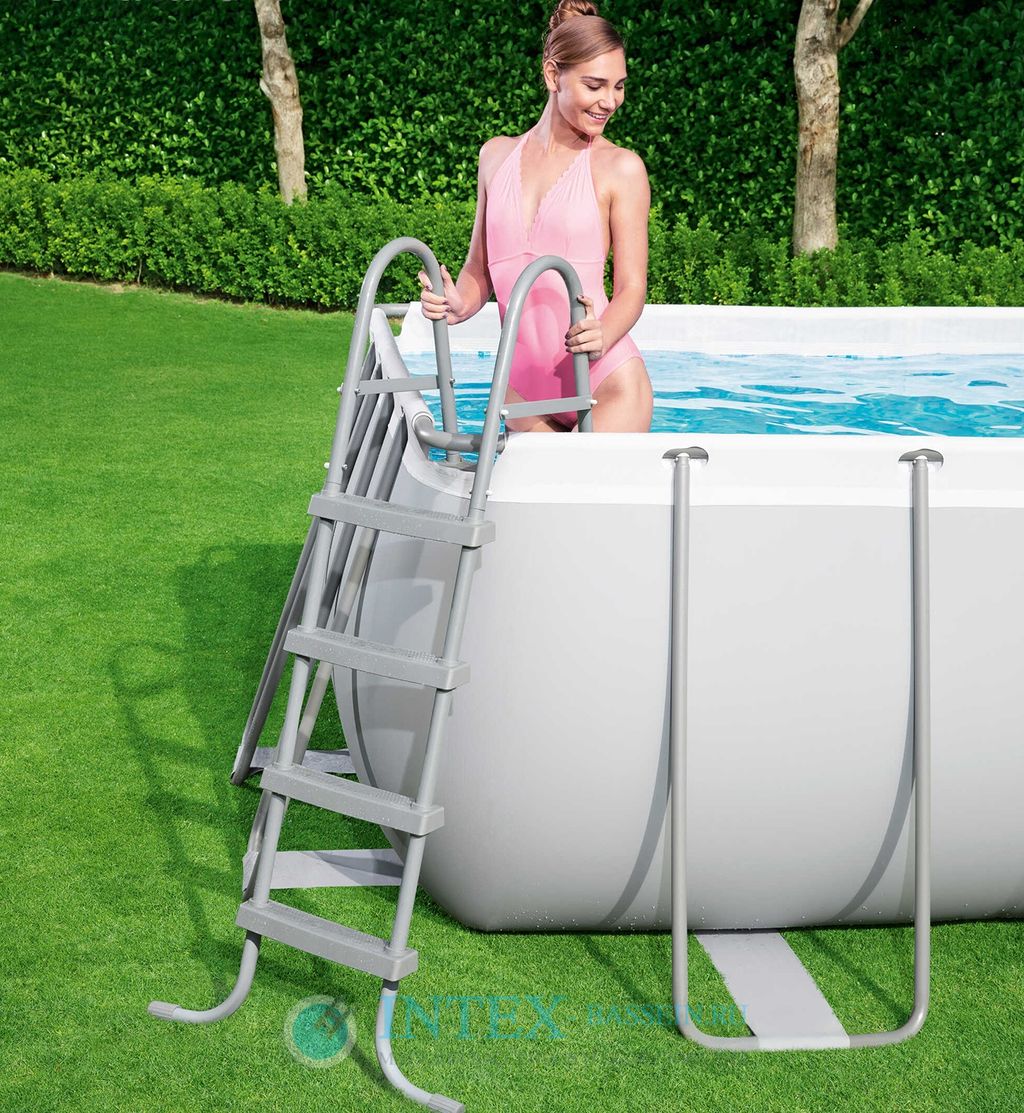 -14% Бассейн 488х244х122см (песч.фильтр-насос 3,8 м3/ч, тент, лестница, дозатор-разбрызг) Bestway  фото 3