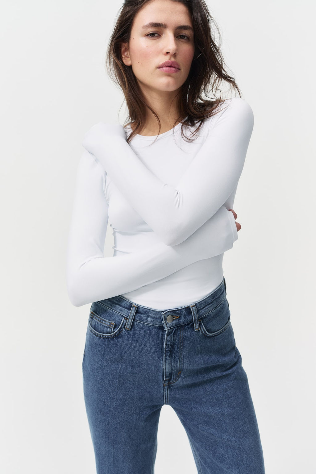 Camiseta de microfibra de manga larga - H&m фото 3