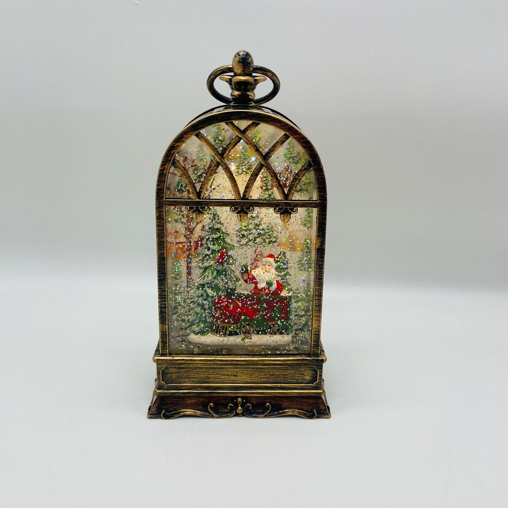 Новогодний декор стекло - Окно 25 см (свет, музыка) (арт. A) - Ип лебедев о.ю фото 2