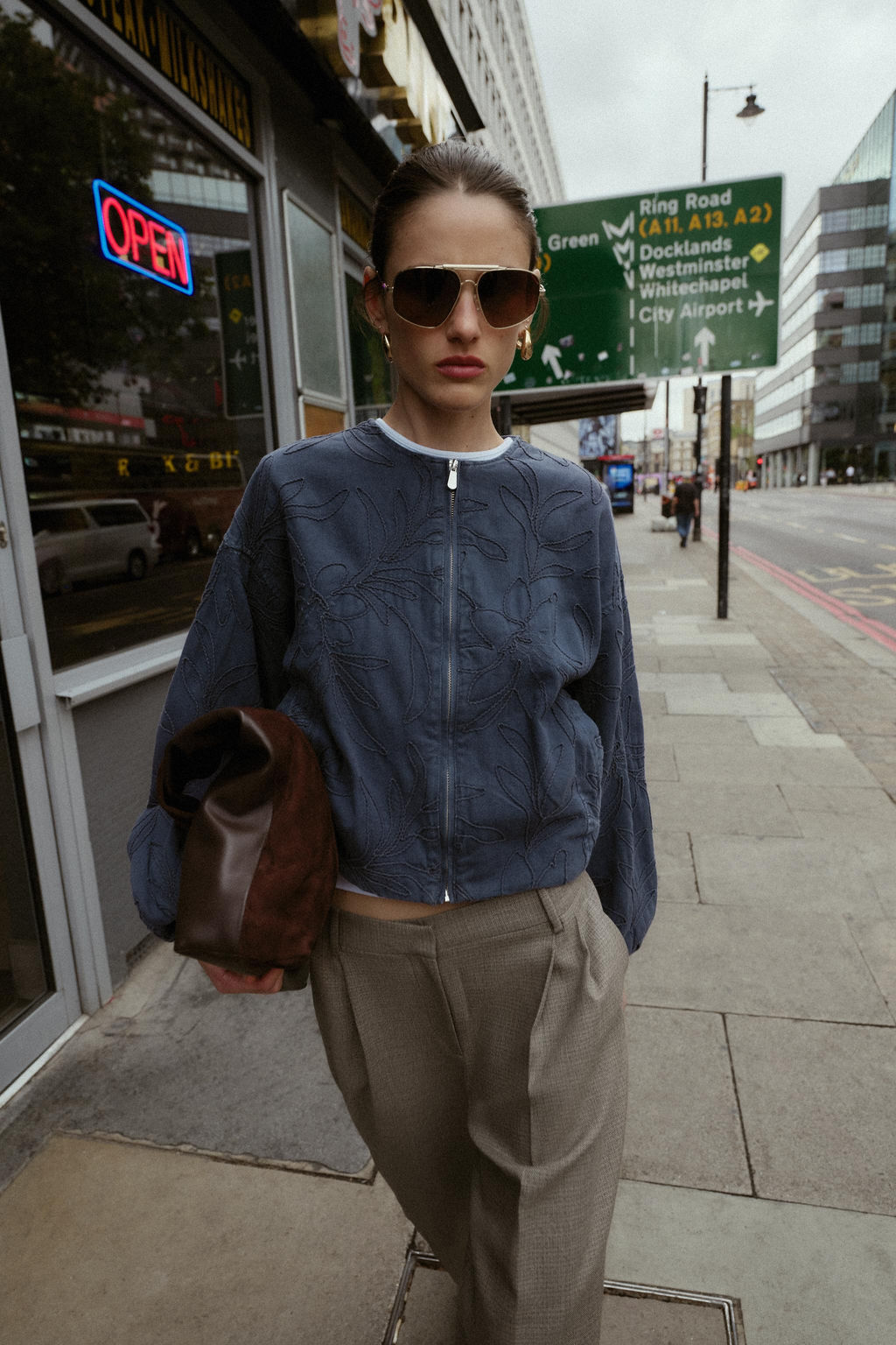 EMBROIDERED BOMBER JACKET - Zara фото 4