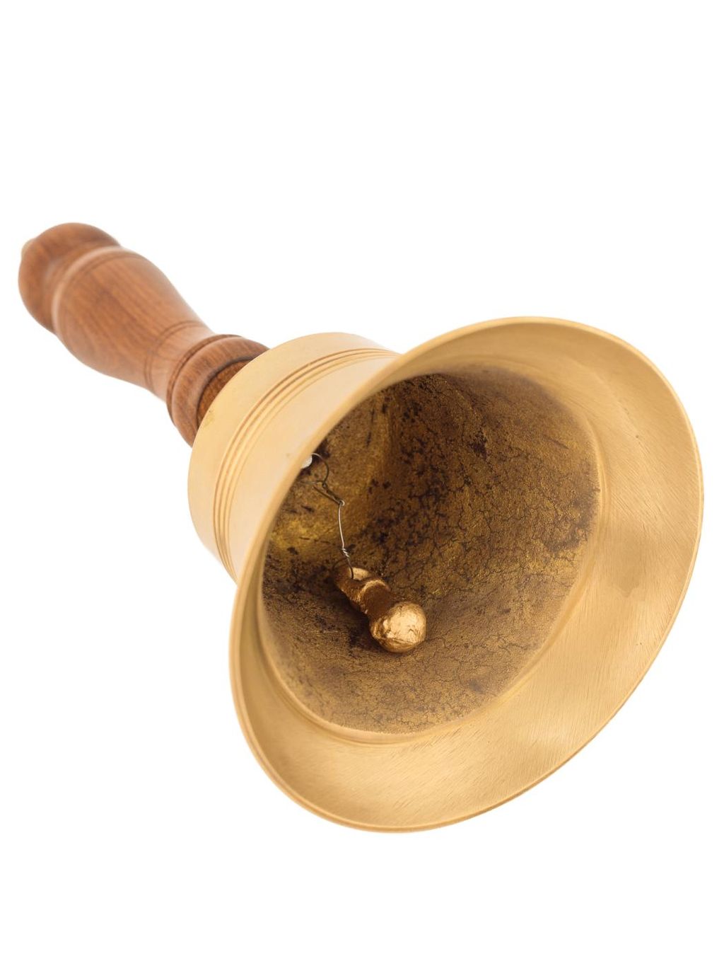 Колокольчик с дер. ручкой BIG антик № Кл4001/5 - Ганг фото 2