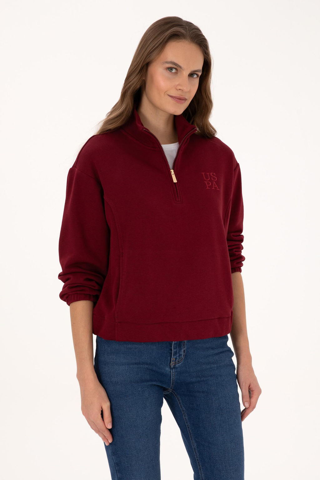 Kad_n Bordo Sweatshirt - U.s. polo assn фото 3
