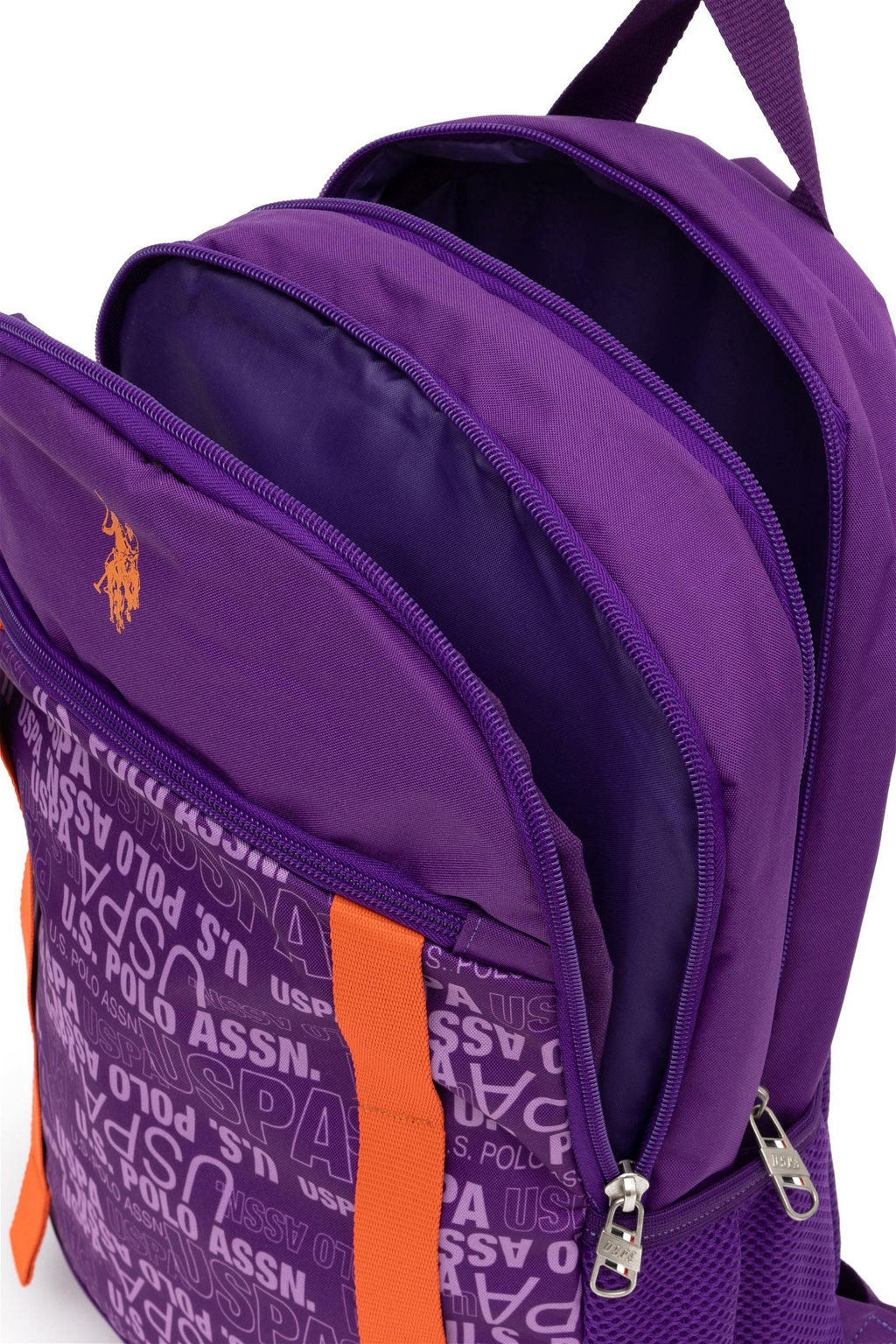 Фиолетовая школьная сумка для девочки - U.s. polo assn фото 6