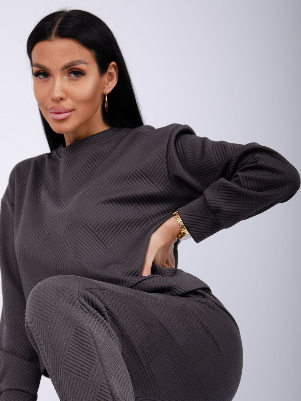 Костюм Богема 3, жаккард - Малина фото 68