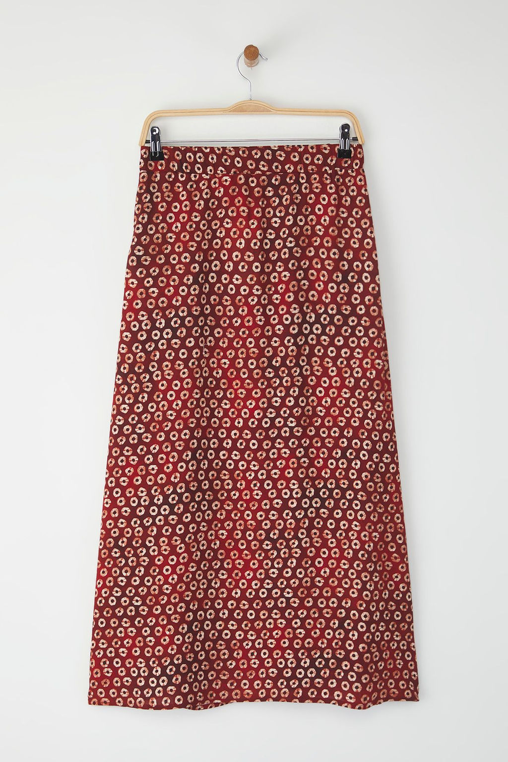Trendyolmilla Bordo Retro Desenli Maroken Dokuma Uzun Etek TWOSS25ET00182  фото 6