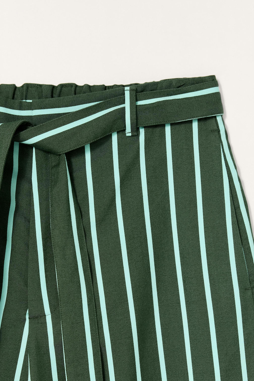 LIMITED EDITION STRIPED WIDE-LEG TROUSERS - Zara фото 8