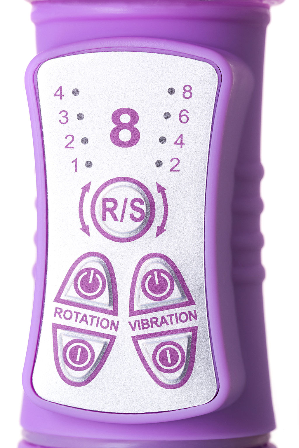 Вибратор с клиторальным стимулятором A-Toys by TOYFA High-Tech fantasy, TPE, фиолетовый, 22,4 см