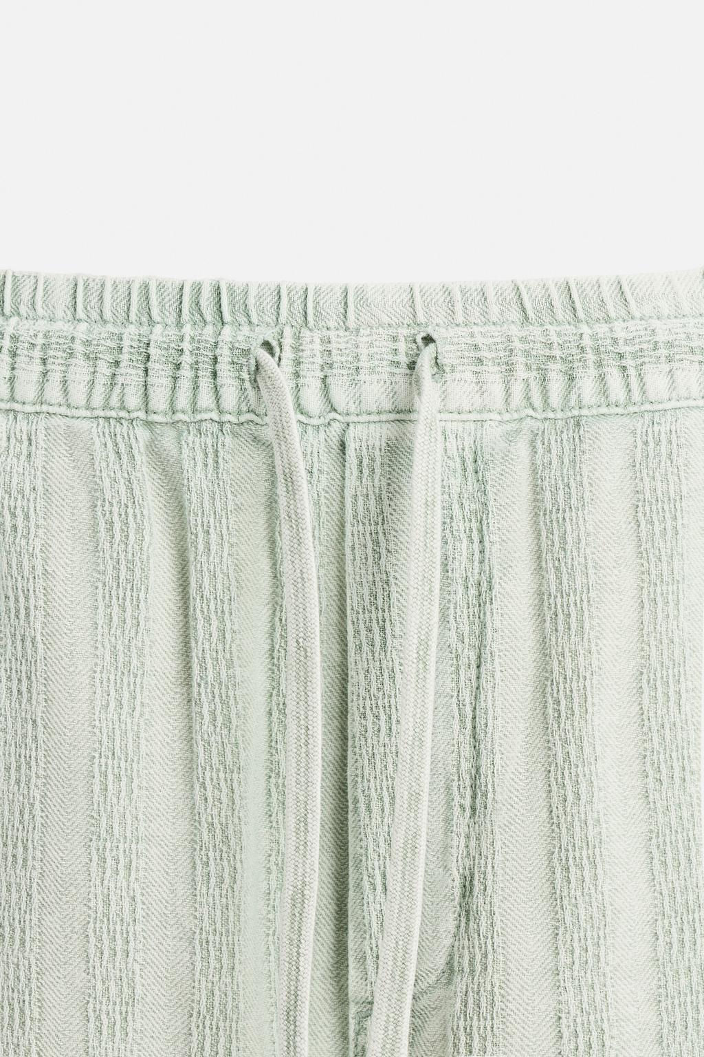RELAXED FIT JACQUARD TROUSERS - Zara фото 40