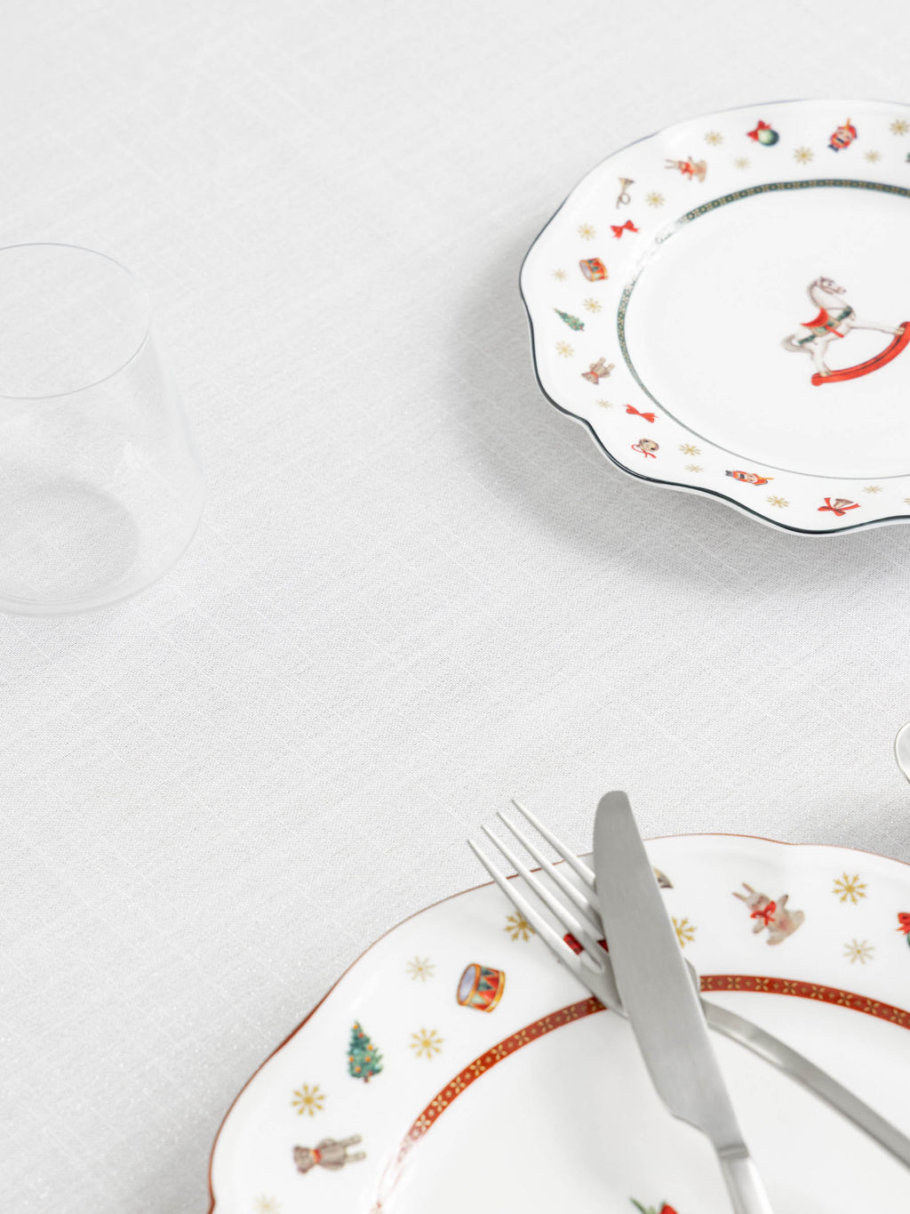 Скатерть, 160х160 см, полиэстер, бело-серебристая, Floe - Anna lafarg фото 4