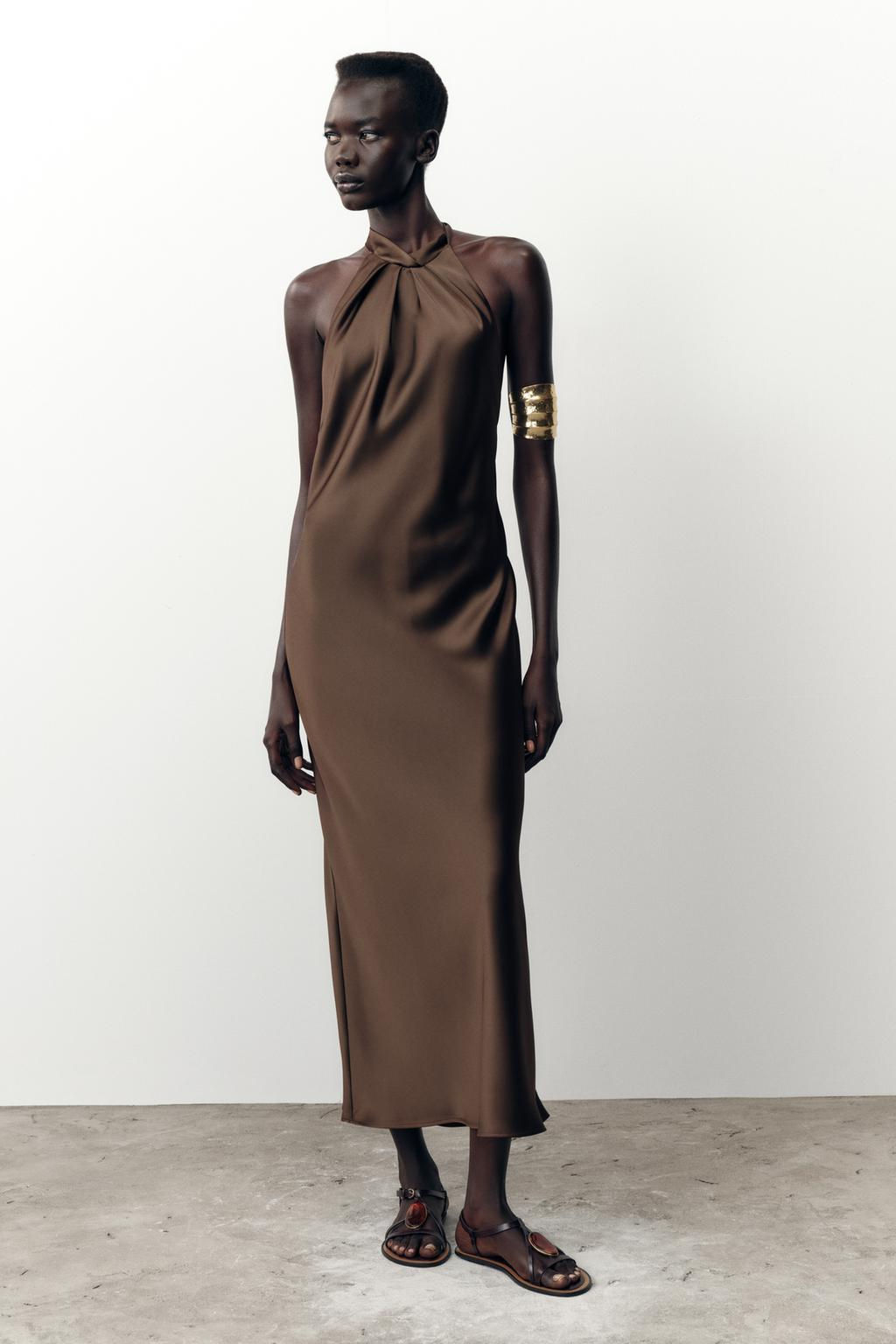 HALTER MIDI DRESS - Zara фото 22